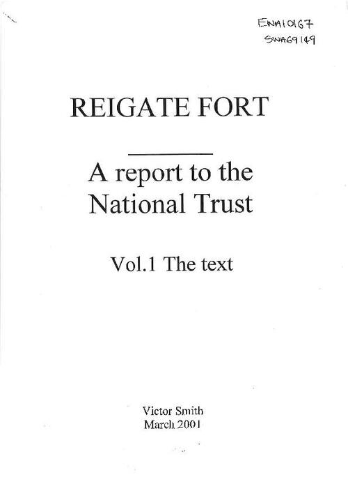 Reigate Fort - a report to the National Trust part 1 (2001)